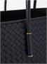 Кожаная сумка-тоут Barbara Intrecciato BOTTEGA VENETA, черный 47338268