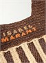 Плетеная сумка-тоут Praia ISABEL MARANT, коричневый 47338608