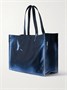 Сумка-тоут из хлопкового холста с логотипом Acne Studios, синий 47338616