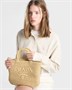 Маленькая вязаная сумка-тоут Prada, коричневый 47339138