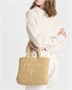 Маленькая вязаная сумка-тоут Prada, коричневый 47339138