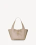 LE 5 À 7 SMALL BEA из зернистой кожи SAINT LAURENT, бежевый 47339768