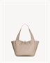LE 5 À 7 SMALL BEA из зернистой кожи SAINT LAURENT, бежевый 47339768