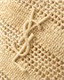 Сумка PANIER среднего размера из рафии SAINT LAURENT, бежевый 47339835