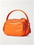 Сумка на плечо из текстурной кожи с декоративной отделкой Acne Studios, оранжевый 47344600