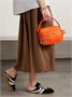 Сумка на плечо из текстурной кожи с декоративной отделкой Acne Studios, оранжевый 47344600