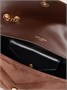 Loulou мини плечевая сумка из стеганой замши SAINT LAURENT, коричневый 47345293