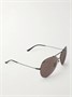Солнцезащитные очки-авиаторы из металла Gucci Eyewear, черный 47352149