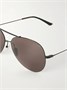 Солнцезащитные очки-авиаторы из металла Gucci Eyewear, черный 47352149