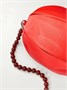 Кожаная сумка через плечо Balloon Slits с искусственным жемчугом LEMAIRE, красный 47376702