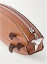 Клатч из кожи с полосками Surfboard STAUD, коричневый 47323787