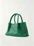 Сумка-тоут Pinacoteca small Intrecciato из кожи BOTTEGA VENETA, бирюзовый 47338126