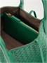 Сумка-тоут Pinacoteca small Intrecciato из кожи BOTTEGA VENETA, бирюзовый 47338126