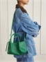 Сумка-тоут Pinacoteca small Intrecciato из кожи BOTTEGA VENETA, бирюзовый 47338126