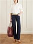Сумка-тоут Victoria с отделкой из кожи, VICTORIA BECKHAM, бордовый 47338937