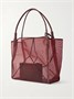 Сумка-тоут Victoria с отделкой из кожи, VICTORIA BECKHAM, бордовый 47338937