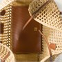 Сумка-корзина из рафии с верхней ручкой MIU MIU, бежевый 47339628