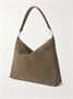 Сумочка-тоут Bevel среднего размера из текстурированной замши TOTEME, коричневый 47345177