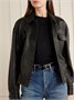 Ремень из кожи с эффектом крокодила с украшением Cassandre SAINT LAURENT, черный 47346337