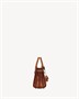 SAC DE JOUR из кожи с тиснением под крокодила - NANO SAINT LAURENT, коричневый 47374549