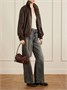 Кожаная сумка через плечо Camero Party Acne Studios, коричневый 47375856