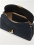 Мини-клатч T-Lock из плетеного материала с кожаной отделкой TOTEME, черный 47324439