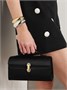 Сумка-тоут Symmetry Pochette из атласа Savette, черный 47338918
