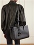 Сумка через плечо из фактурной кожи SAINT LAURENT, черный 47345144