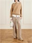 Кожаная сумка через плечо с заклепками TOD'S, белый 47346009