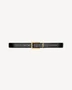 Ремень CASSANDRE из угря SAINT LAURENT, черный 47361939