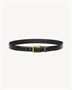 Ремень CASSANDRE из угря SAINT LAURENT, черный 47361939