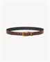 Ремень CASSANDRE из угря SAINT LAURENT, коричневый 47361940