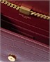 NEW KATE малый из лакированной кожи с тиснением под крокодила SAINT LAURENT, бордовый 47363510