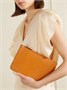 Клатч Threefold из кожи под крокодила TOTEME, оранжевый 47324418