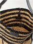 Сумка-тоут Bayia из рафии с кожаной отделкой ISABEL MARANT, черный 47338594