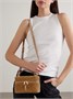 Мини-сумка через плечо Gaby Vanity из стеганой замши SAINT LAURENT, коричневый 47344606