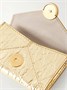Кошелек из текстурированной кожи с эффектом крокодила цвета металлик DRIES VAN NOTEN, золотой 47346253