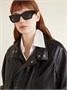 Квадратные солнцезащитные очки из ацетата CELINE EYEWEAR, черный 47348919