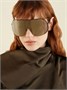 Солнцезащитные очки-маска из нержавеющей стали в авиаторском стиле Rick Owens, черный 47349291