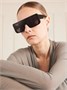 Квадратные солнцезащитные очки Documenta Rick Owens, черный 47349599