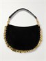 Oskan Soft сумка тоут из замши, отделанная кожей и декорированная, ISABEL MARANT, черный 47350952