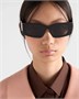 Солнцезащитные очки с треугольным логотипом Prada, серый 47353504