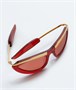 Солнцезащитные очки BOTTEGA VENETA Prisma Cat Eye, красный 47360484