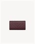 Большой кошелек на клапане CASSANDRE из кожи GRAIN DE POUDRE SAINT LAURENT, бордовый 47362562