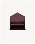 Большой кошелек на клапане CASSANDRE из кожи GRAIN DE POUDRE SAINT LAURENT, бордовый 47362562