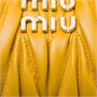 Wander-сумка хобо из стеганной кожи наппа MIU MIU, желтый 47375977
