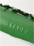 Клатч из плетеной кожи STAUD Leaf, зеленый 47323785