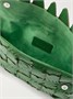 Клатч из плетеной кожи STAUD Leaf, зеленый 47323785