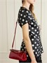 Сумка на плечо из кожи с эффектом крокодила DRIES VAN NOTEN, красный 47323911