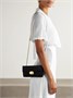 Приглашение, маленький атласный клатч Lanvin, черный 47324043